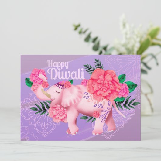 Happy Diwali Urlaubskarte Feiertagskarte (Stehend Vorderseite)