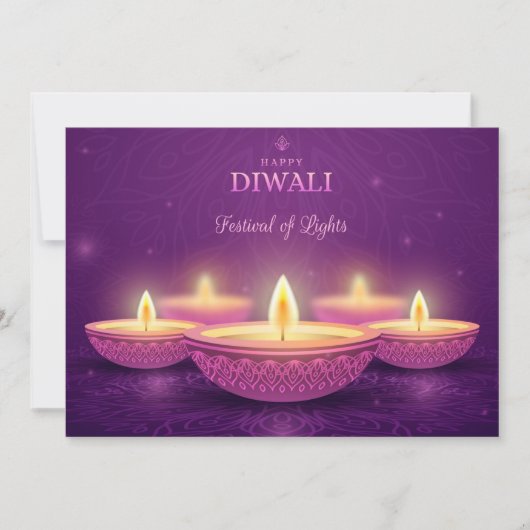 Happy Diwali Urlaubskarte Feiertagskarte (Vorderseite)