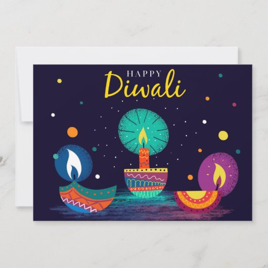 Happy Diwali Urlaubskarte Feiertagskarte (Vorderseite)