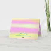 Happy Diwali Watercolor Gelb Rosa Orange Karte (Rückseite)