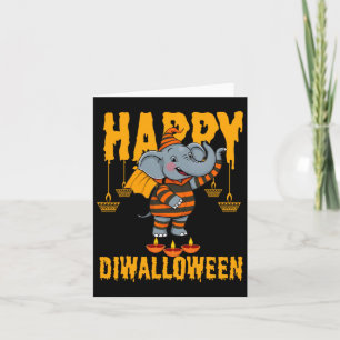 Happy Diwalihalloween Halloween Diwali Karte
