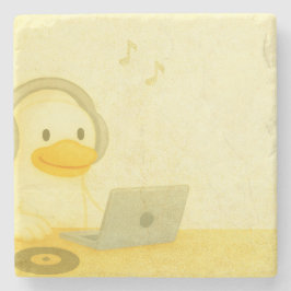 Happy DJ Steinuntersetzer