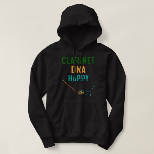 Happy DNA Clarinet1 Hoodie (Design vorne)