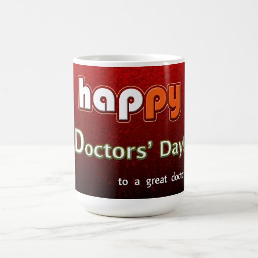 Happy Docs' Day Red Kaffeetasse (Mittel)