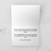 Happy Doctor'Day Floral Karte (Innenseite)