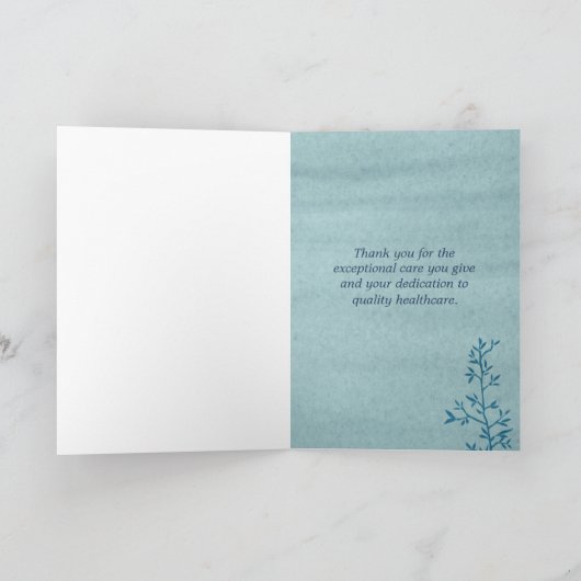 Happy Doctors Day Individuelle Name Karte (Innenseite)