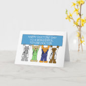 Happy Doctors' Day to Future Doctor Karte (Gelbe Blume)