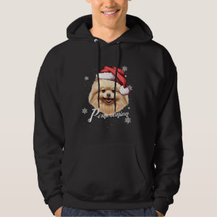 Happy Dog Brown Spitz Weihnachtsfeier Weihnachtsma Hoodie