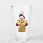 Happy Dog Drink Bier Glas (Rückseite)