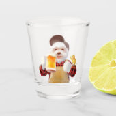Happy Dog Drink Bier Schnapsglas (Vorderseite)
