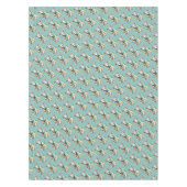 Happy Dog eating an ice-cream Tischdecke (Vorderseite)