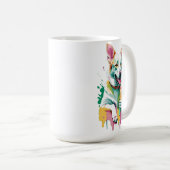 Happy Dog eating an icecream Kaffeetasse (VorderseiteRechts)