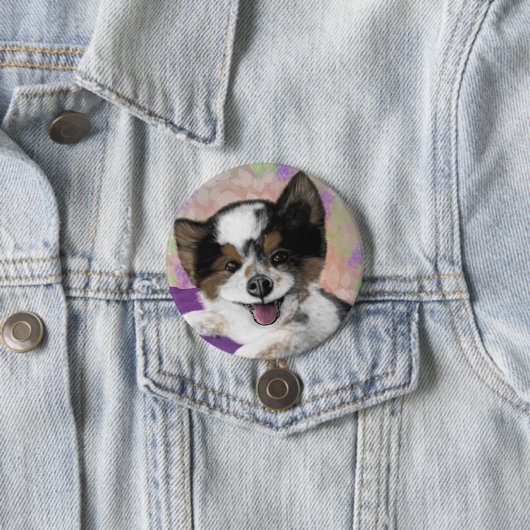 Happy Dog Face Button (Beispiel)
