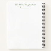 Happy Dog Face Notizblock (Rückseite)