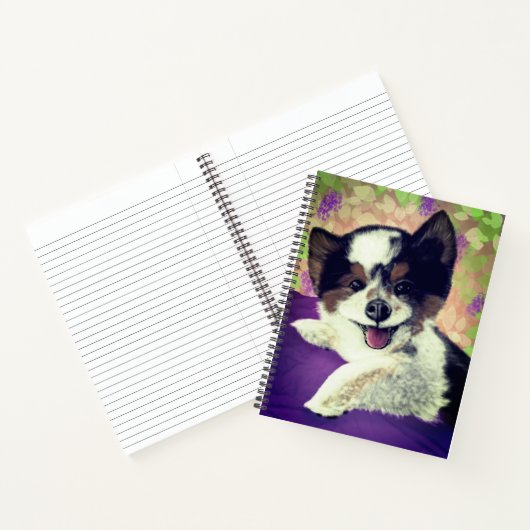 Happy Dog Face Notizblock (Innenseite)