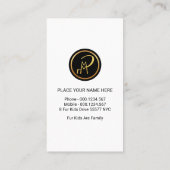 Happy Dog Family Pet Sitter Visitenkarte (Rückseite)