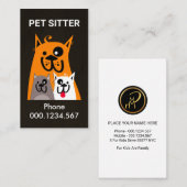 Happy Dog Family Pet Sitter Visitenkarte (Vorne/Hinten)