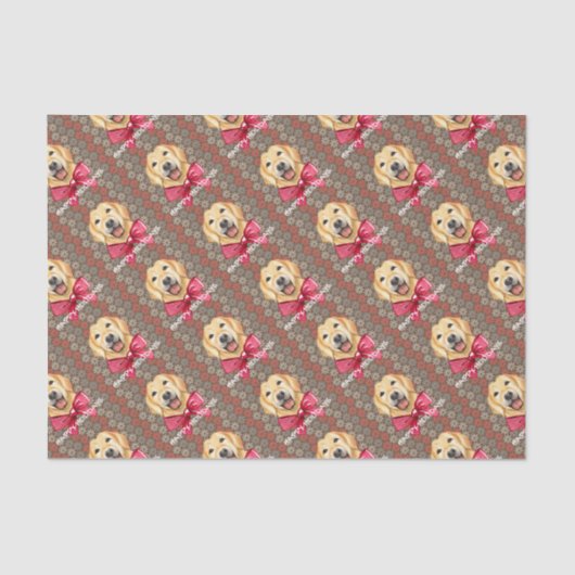 Happy Dog Holidays Seidenpapier (Vorderseite)