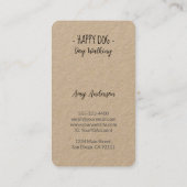 - Happy Dog - Hunde Walking Visitenkarte (Rückseite)