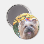 Happy Dog Magnet (Vorderseite/Rückseite)