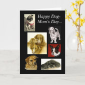 Happy Dog-Mama Day Karte (Gelbe Blume)