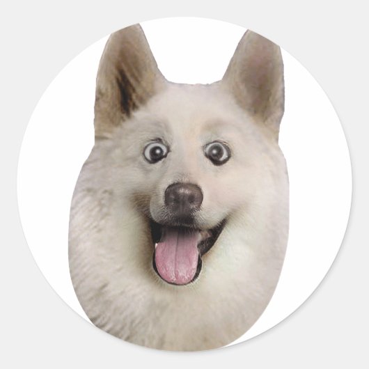 Happy_Dog_Mult_Products Runder Aufkleber (Vorderseite)