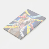 Happy Dog Party Blowers Post-it Klebezettel (angewinkelt)