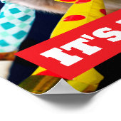 Happy Dog Party Blowers Poster (Ecke)