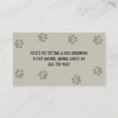 Happy Dog Pet Care Termin Erinnerung Visitenkarte (Rückseite)