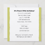 Happy Dog Pool Party | Niedlich Golden Retriever Einladung (Rückseite)