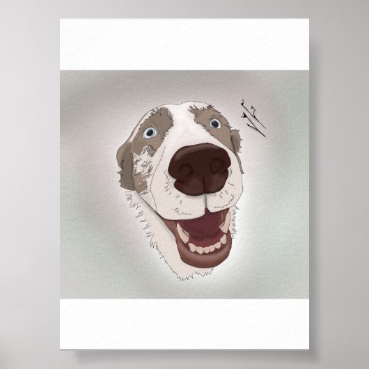 Happy Dog Poster (Vorne)