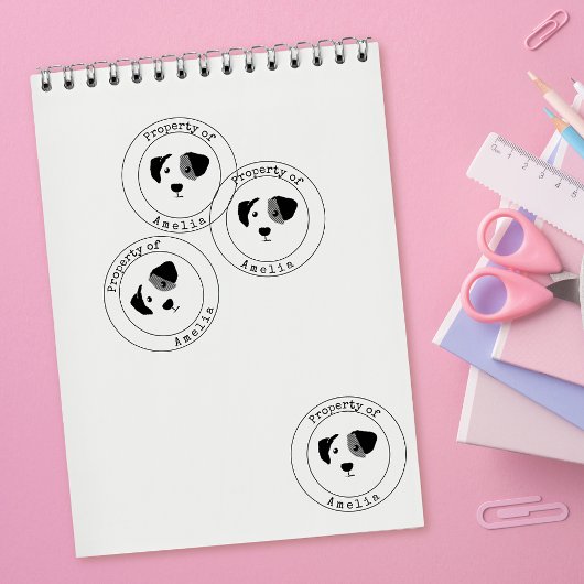 Happy Dog Property of Gummistempel