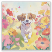 Happy Dog Sticker (Vorderseite)