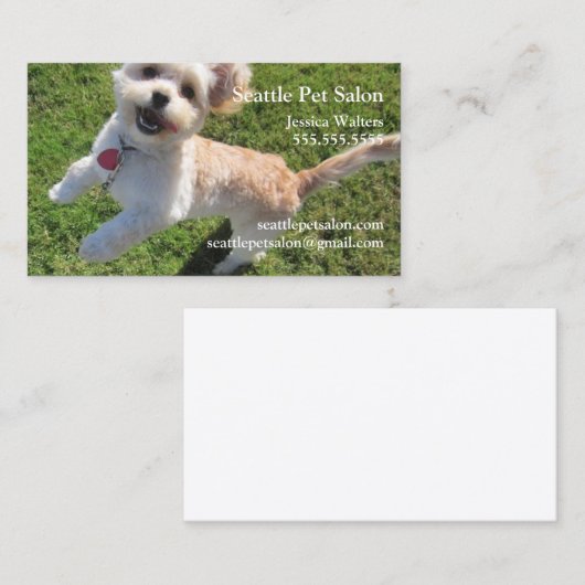 Happy Dog Visitenkarte (Vorne/Hinten)