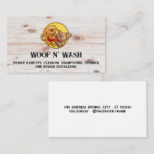 Happy Doggie und Kittie | Holzkappen Visitenkarte (Vorne/Hinten)