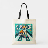 Happy Doggo Summer Tote Bag Tragetasche (Rückseite)