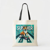 Happy Doggo Summer Tote Bag Tragetasche (Vorne)