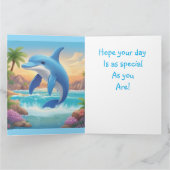 Happy Dolphin Birthday Karte (Innenseite)