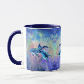 Happy Dolphin Couple Tasse - Malerei - Familie (Links)