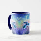 Happy Dolphin Couple Tasse - Malerei - Familie (Vorderseite Links)