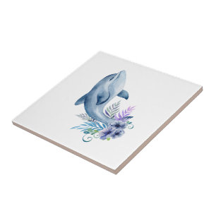 Happy Dolphin Design Fliese
