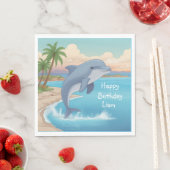 Happy Dolphin Napkins Serviette (Beispiel)