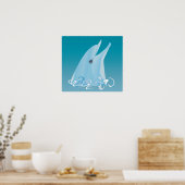 Happy Dolphin Poster (Küche)