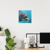 Happy Dolphin Poster (Heimbüro)
