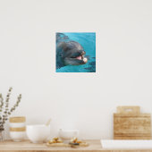 Happy Dolphin Poster (Küche)