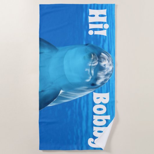 Happy Dolphin Strandtuch (Vorderseite)