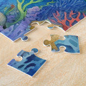 Happy Dolphin Tropical Ocean Coral Beach Puzzle (Seite)