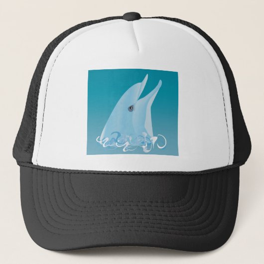 Happy Dolphin Truckerkappe (Vorderseite)