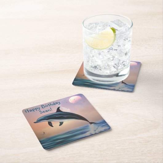 Happy Dolphin Untersetzer (Vor Ort)