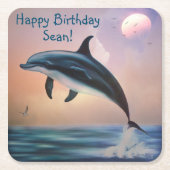 Happy Dolphin Untersetzer (Vorderseite)